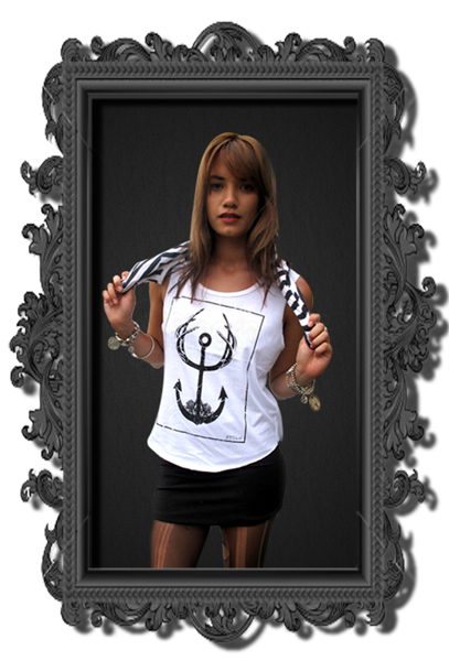 Stoln Anchor Singlet White