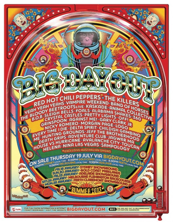 Big Day Out 2013 Official Line Up Announcement